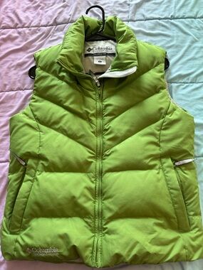 Columbia Bright Green Puffer Vest